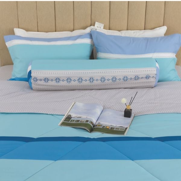 CT220038 - Bộ chăn ga gối cotton nhung NIN Calisto CT220038
