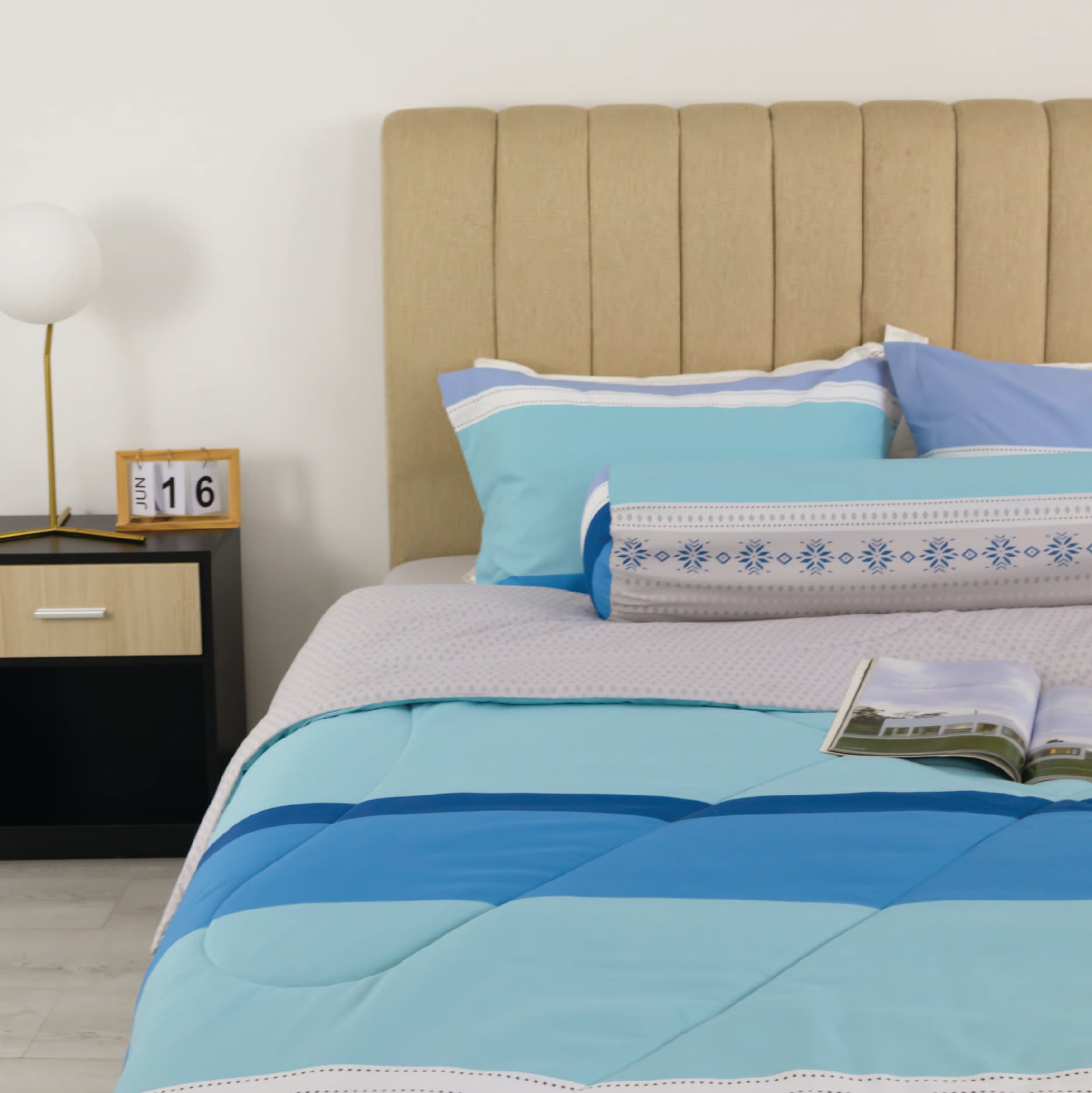 CT220038 - Bộ chăn ga gối Microfiber NIN Calisto