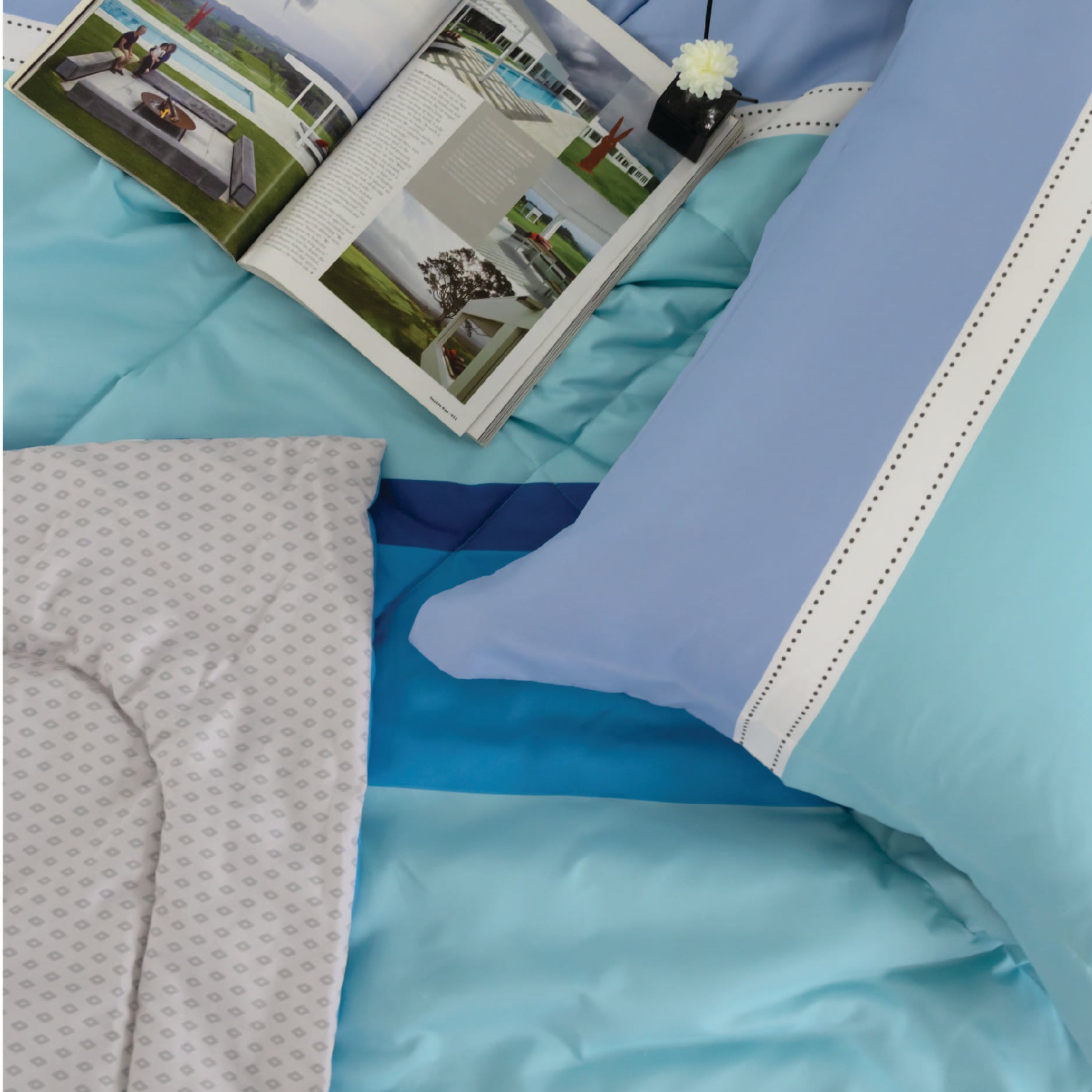 CT220038 - Bộ chăn ga gối Microfiber NIN Calisto