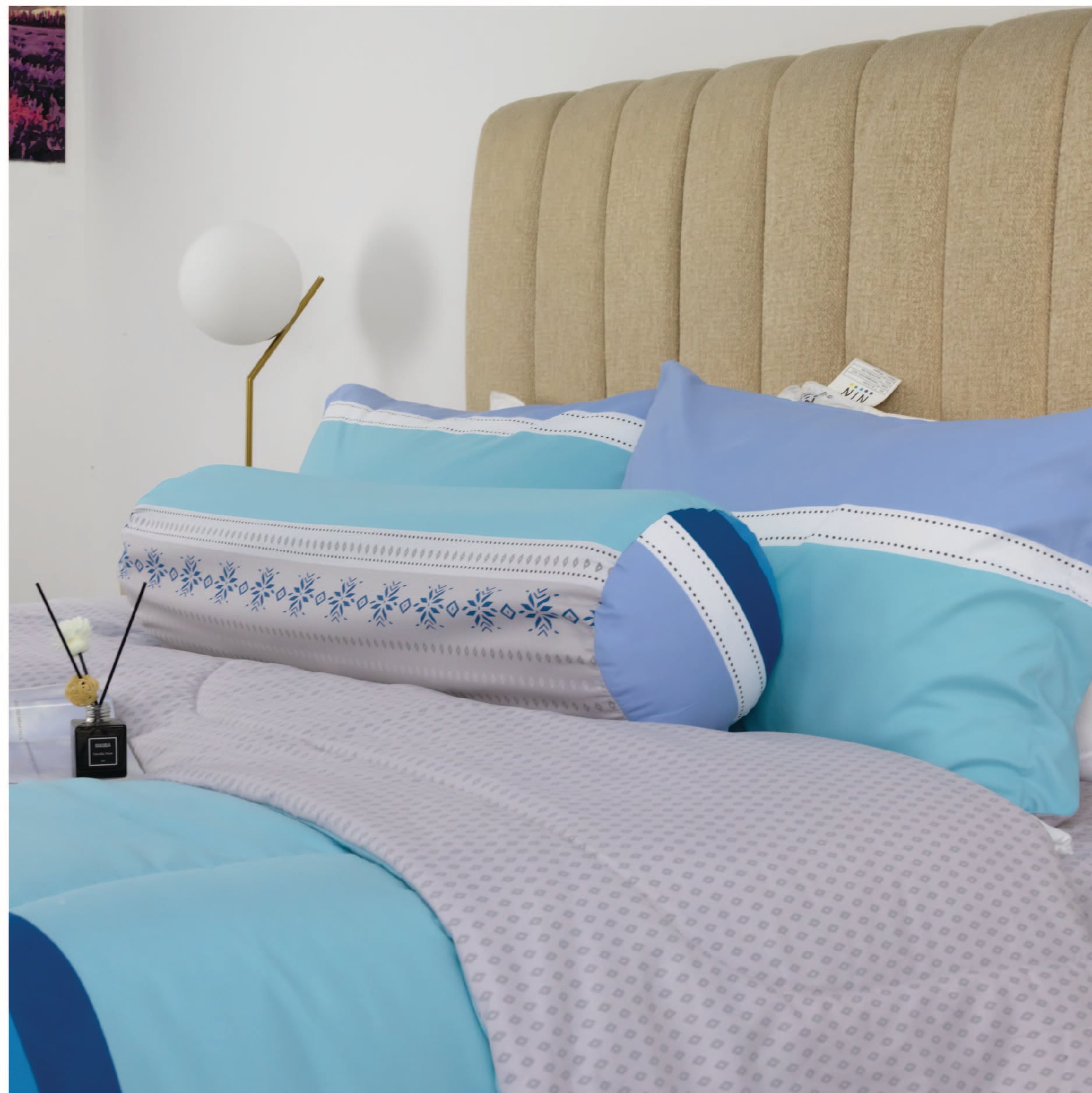 CT220038 - Bộ chăn ga gối Microfiber NIN Calisto