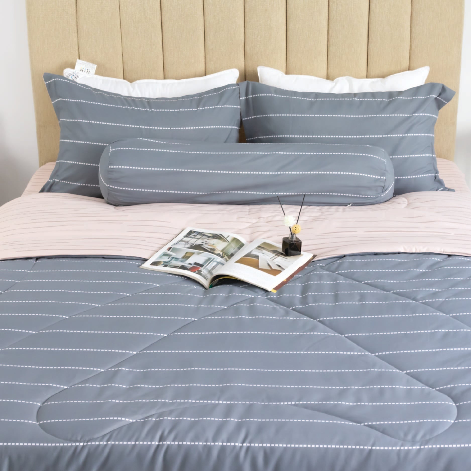 CT220040 - Bộ chăn ga gối Microfiber NIN Calisto