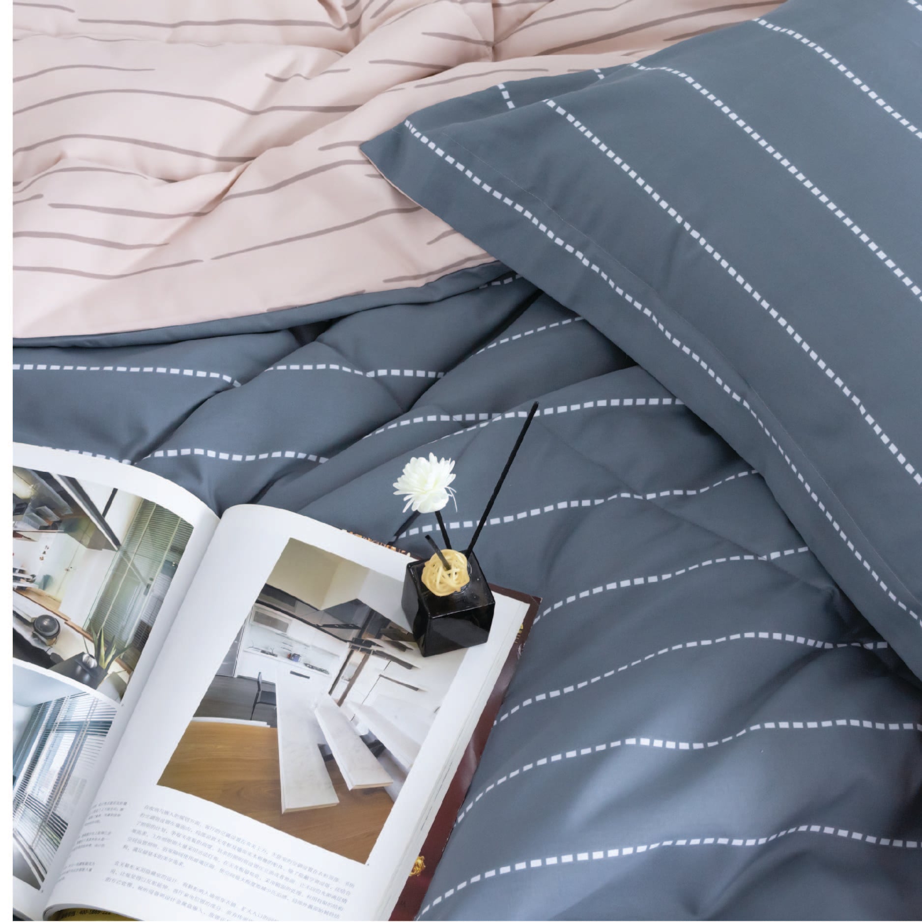 CT220040 - Bộ chăn ga gối Microfiber NIN Calisto