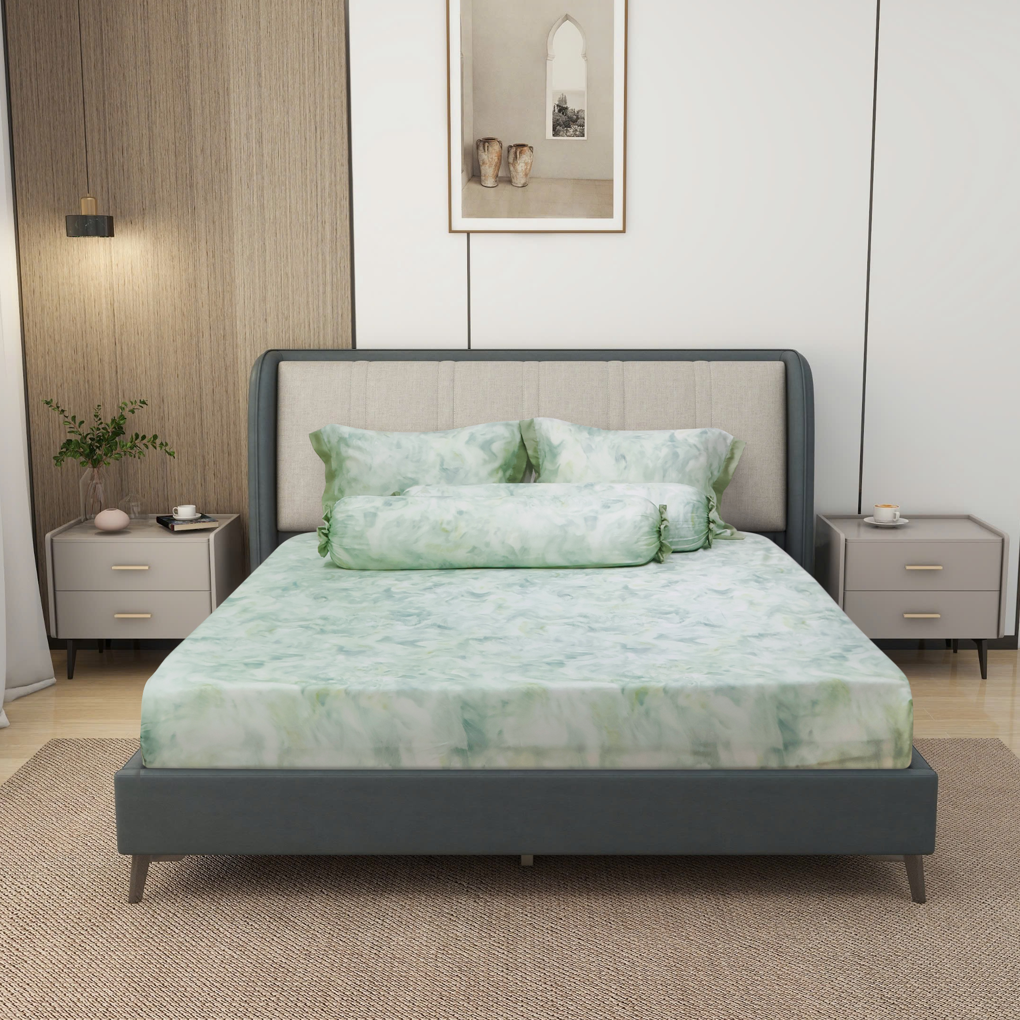 NP8914 - Bộ chăn ga gối Tencel NIN Pristine NP8914