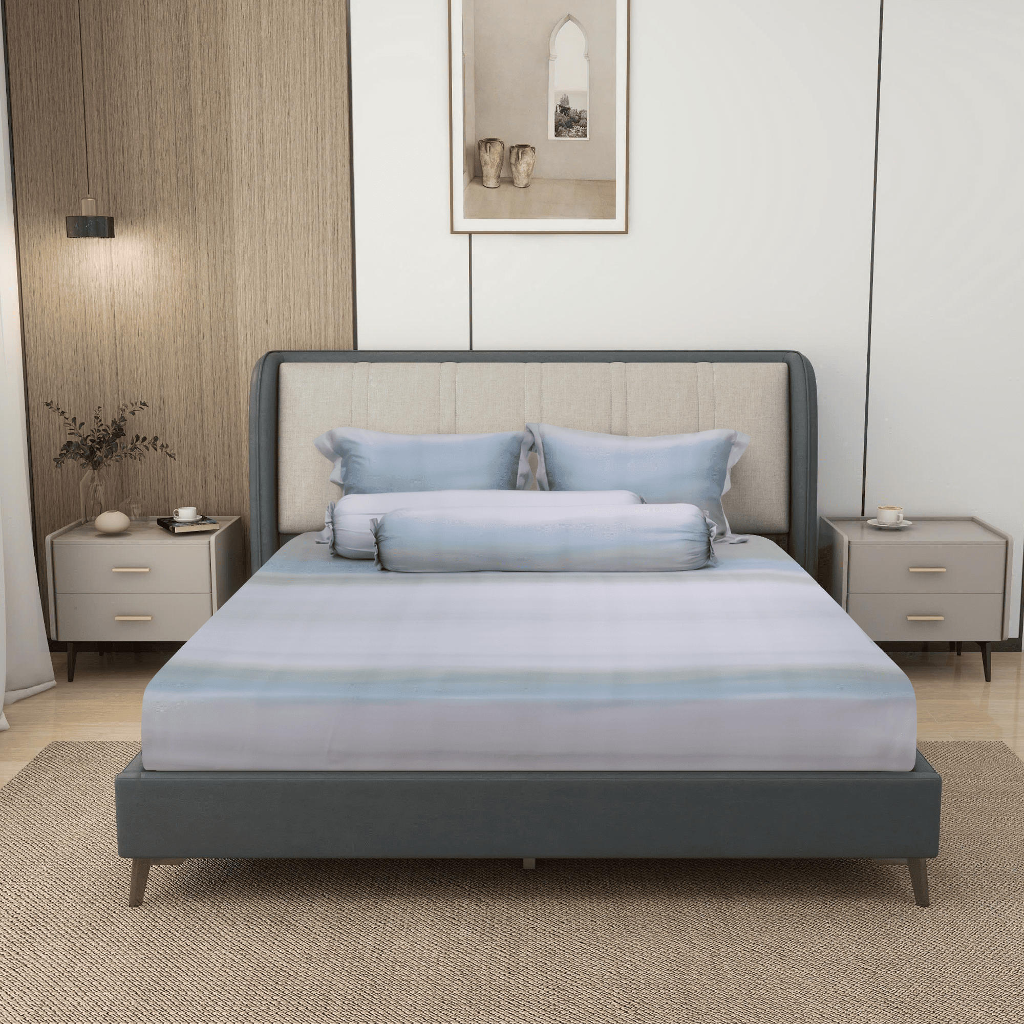 NP8908 - Bộ chăn ga gối Tencel NIN Pristine NP8908