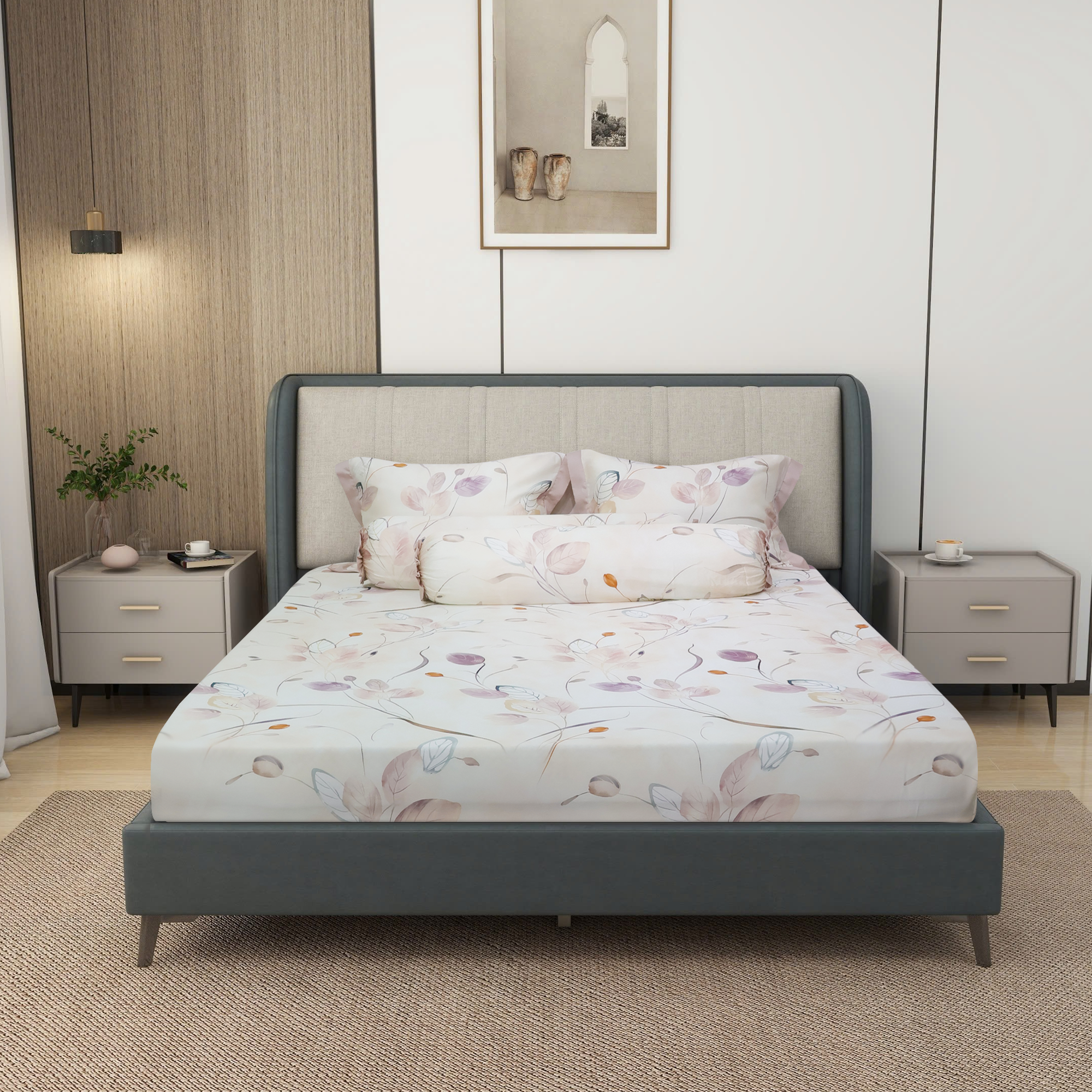 NP8911 - Bộ chăn ga gối Tencel NIN Pristine NP8911