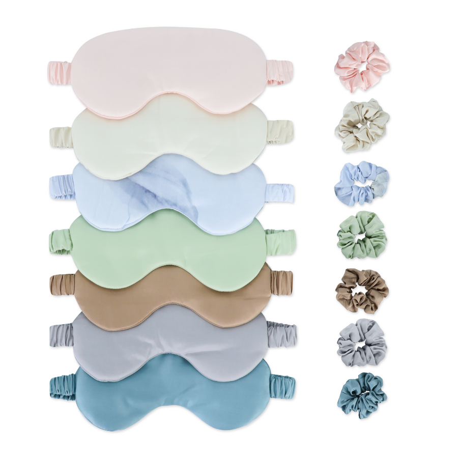 Bịt mắt ngủ lụa tencel nhiều màu tại Tphcm