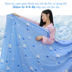 Chăn hè mát lạnh I Cool NM8027 - Mền lạnh ICool Advance NIN House hoa văn NM8027
