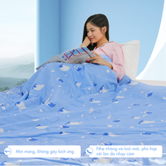 Chăn hè mát lạnh I Cool NM8027 - Mền lạnh ICool Advance NIN House hoa văn NM8027
