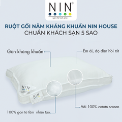 Ruột gối nằm kháng khuẩn 50x70cm NIN House gòn kháng khuẩn microfiber