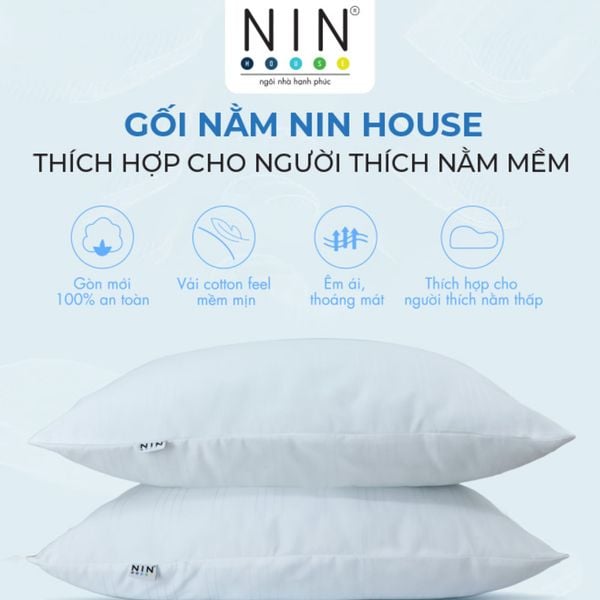 Ruột gối nằm ngủ NIN House thích hợp cho nằm thấp