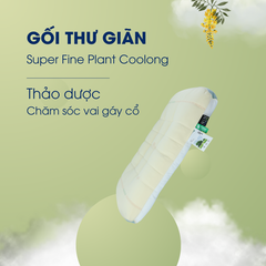 Gối thư giãn Super Fine Plant Coolong NIN House 48x74cm thảo dược, chăm sóc vai gáy cổ