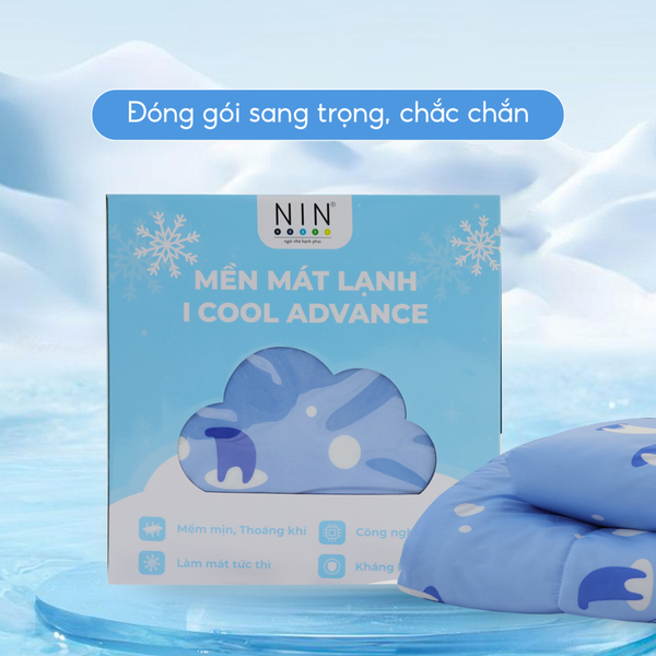 Chăn hè mát lạnh I Cool NM8027 - Mền lạnh ICool Advance NIN House hoa văn NM8027