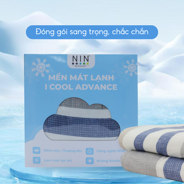 Chăn hè mát lạnh I Cool NM8035 - Mền lạnh ICool Advance NIN House hoa văn NM8035