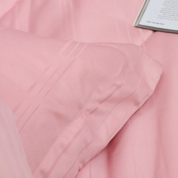 C190711 - Bộ chăn ga gối cotton nhung NIN CLASSIC C190711 màu Hồng Pastel