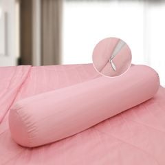 C190711 - Bộ chăn ga gối cotton nhung NIN CLASSIC C190711 màu Hồng Pastel