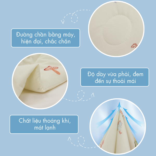 Chăn hè mát lạnh I Cool NM8032 - Mền lạnh ICool Advance NIN House hoa văn NM8032