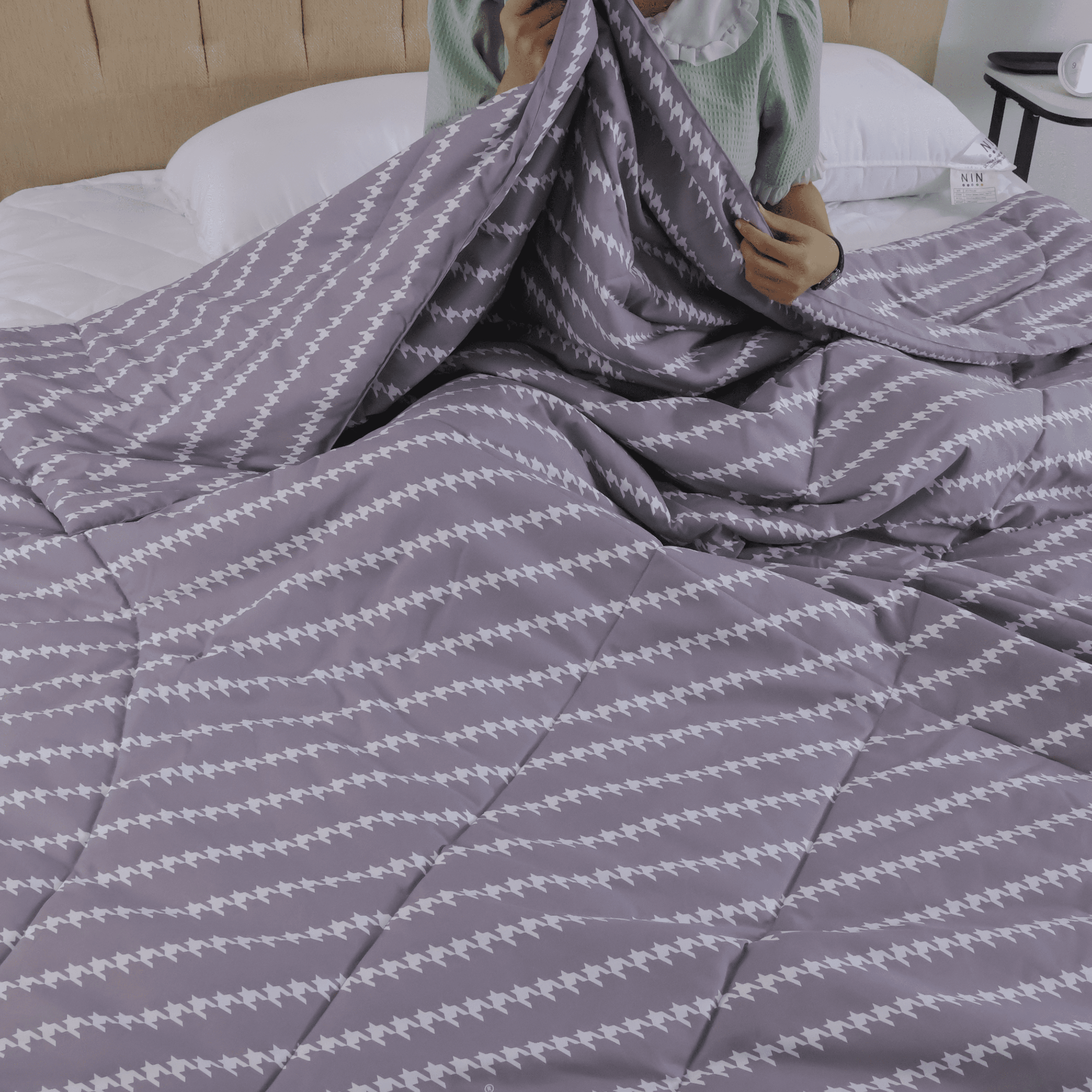 Chăn bông CT220031 - Mền cotton chần bông Calisto