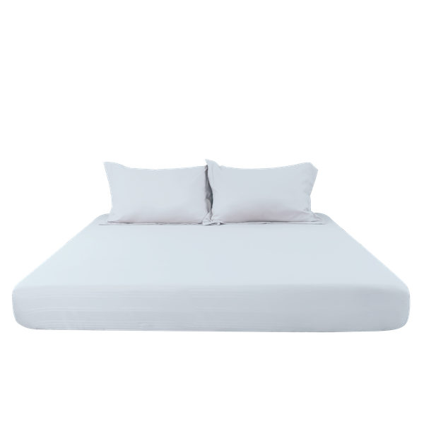C190698 - Bộ chăn ga gối cotton nhung NIN CLASSIC C190698 màu trắng White