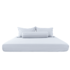 C190698 - Bộ chăn ga gối cotton nhung NIN CLASSIC C190698 màu trắng White