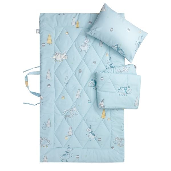 Dinosaurus - Bộ 5 món gấp gọn tiện lợi cho bé đi học Tencel cao cấp