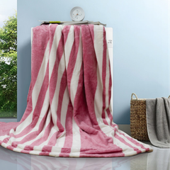 Mền tuyết hoa văn NIN màu Pink Stripes