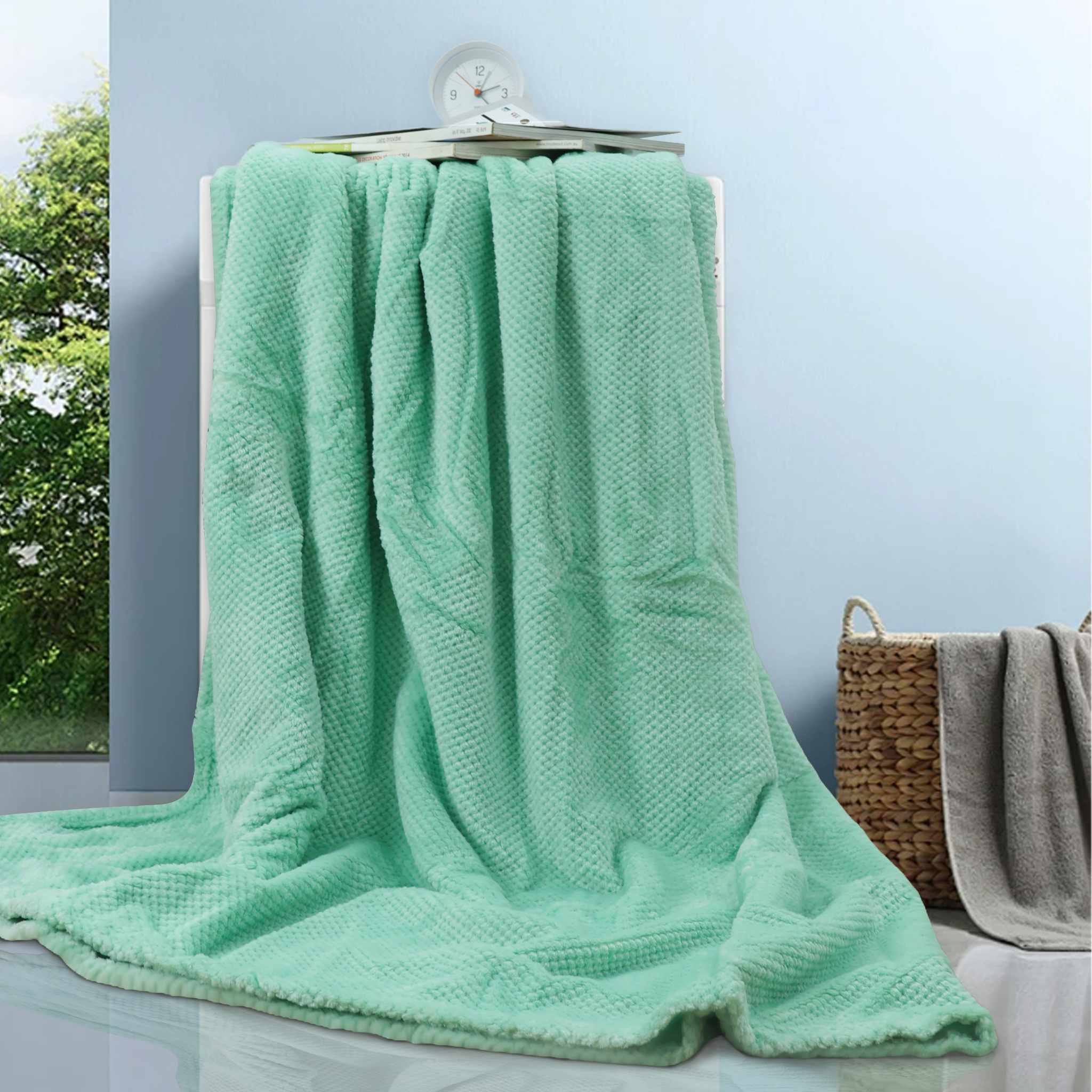 Mền San hô NIN - Mint