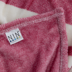 Mền tuyết hoa văn NIN màu Pink Stripes