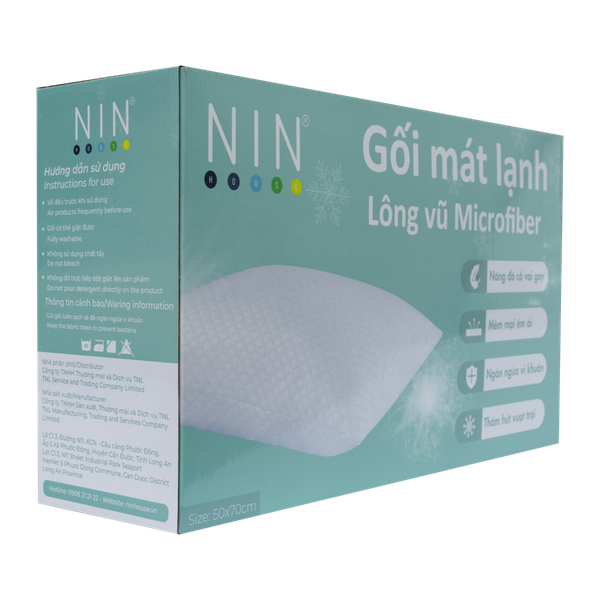 Gối lông vũ nhân tạo mát lạnh Cool Plus NIN House