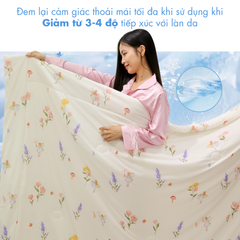 Chăn hè mát lạnh I Cool NM8032 - Mền lạnh ICool Advance NIN House hoa văn NM8032