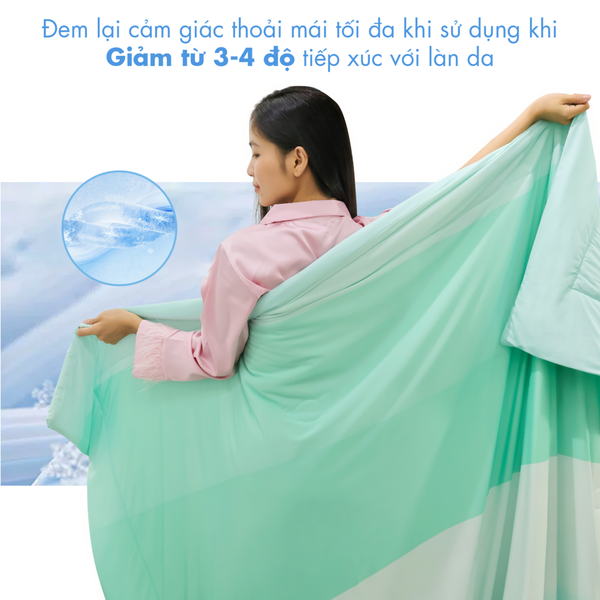 Chăn hè mát lạnh I Cool NM8036 - Mền lạnh ICool Advance NIN House hoa văn NM8036