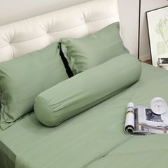 C190707 - Bộ chăn ga gối Microfiber NIN CLASSIC màu xanh lá mạ
