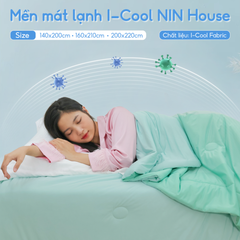 Chăn hè mát lạnh I Cool NM8036 - Mền lạnh ICool Advance NIN House hoa văn NM8036
