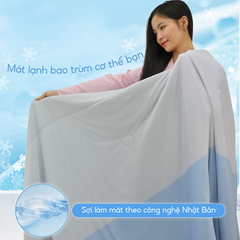 Chăn hè mát lạnh I Cool NM8034 - Mền lạnh ICool Advance NIN House hoa văn NM8034