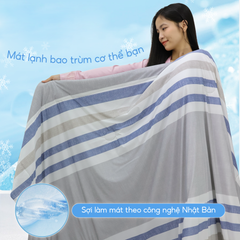 Chăn hè mát lạnh I Cool NM8035 - Mền lạnh ICool Advance NIN House hoa văn NM8035