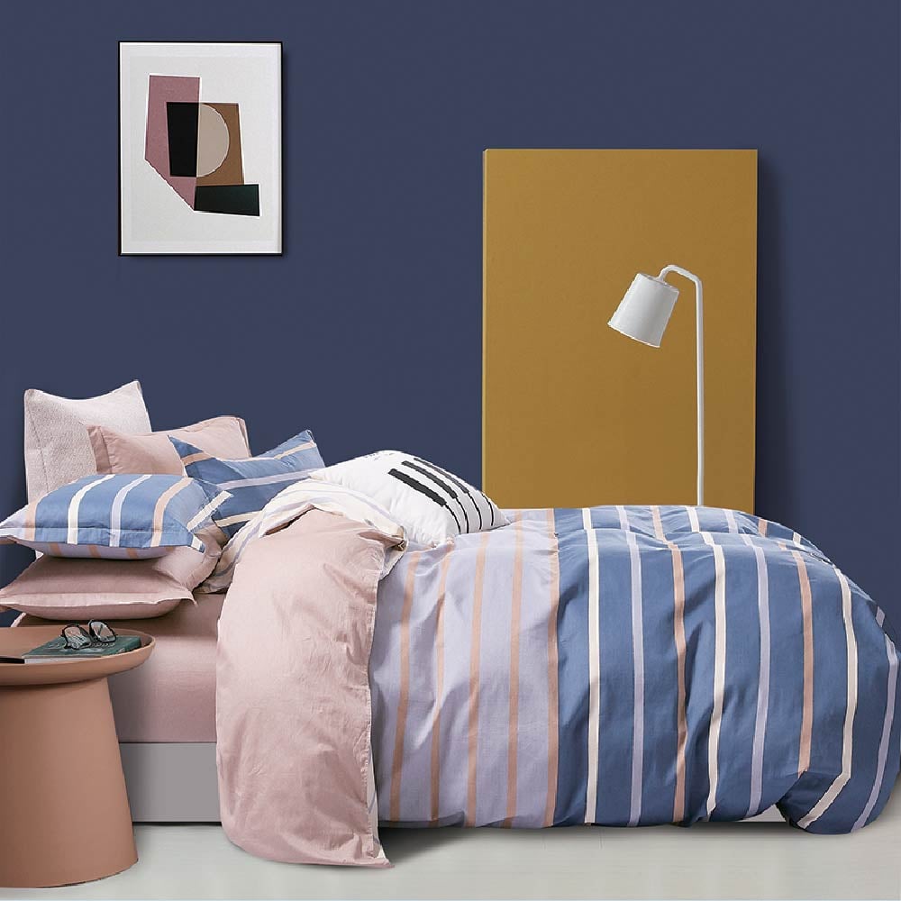 Bộ chăn ga gối 100% cotton satin NIN Collins N190072