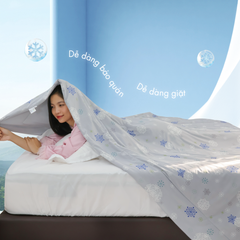 Chăn hè mát lạnh I Cool NM8031 - Mền lạnh ICool Advance NIN House hoa văn NM8031