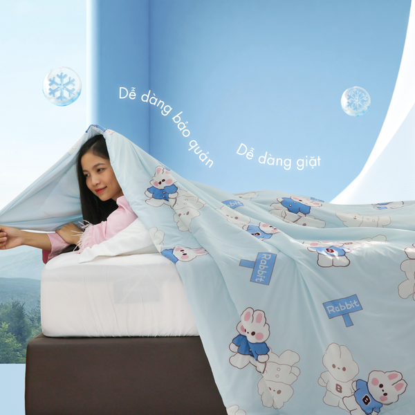Chăn hè mát lạnh I Cool NM8029 - Mền lạnh ICool Advance NIN House hoa văn NM8029