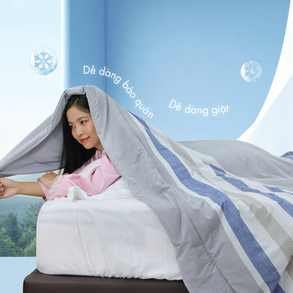Chăn hè mát lạnh I Cool NM8035 - Mền lạnh ICool Advance NIN House hoa văn NM8035