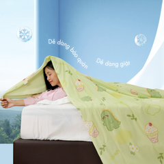 Chăn hè mát lạnh I Cool NM8030 - Mền lạnh ICool Advance NIN House hoa văn NM8030