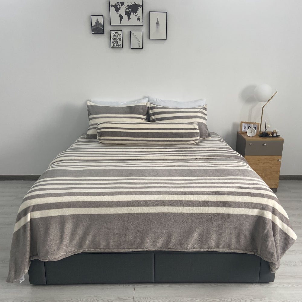 Bộ chăn ga gối lông thỏ NIN Rabbit Fur NT9001