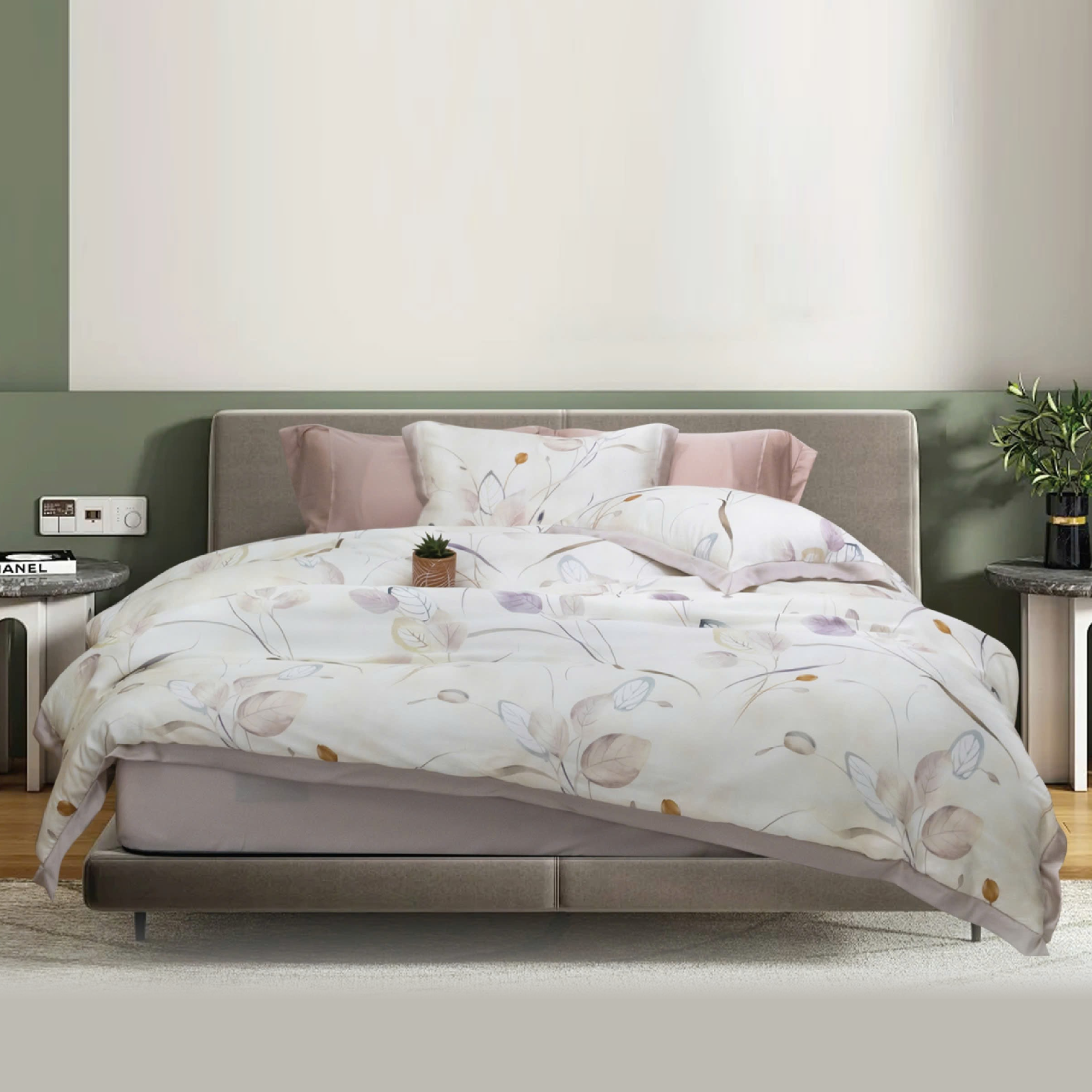 NP8911 - Bộ chăn ga gối Tencel NIN Pristine NP8911