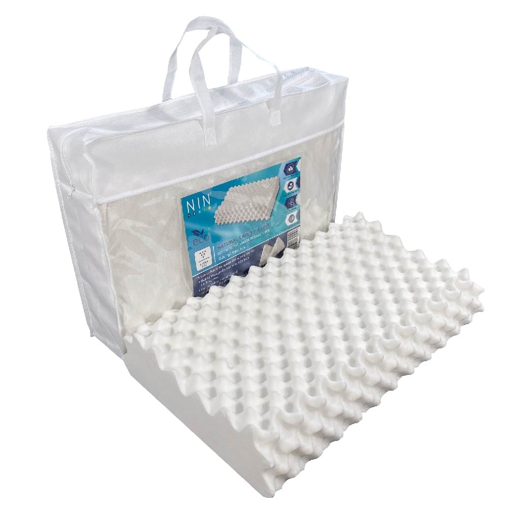Gối cao su thiên nhiên TOSHIRO 60x37x11/13cm