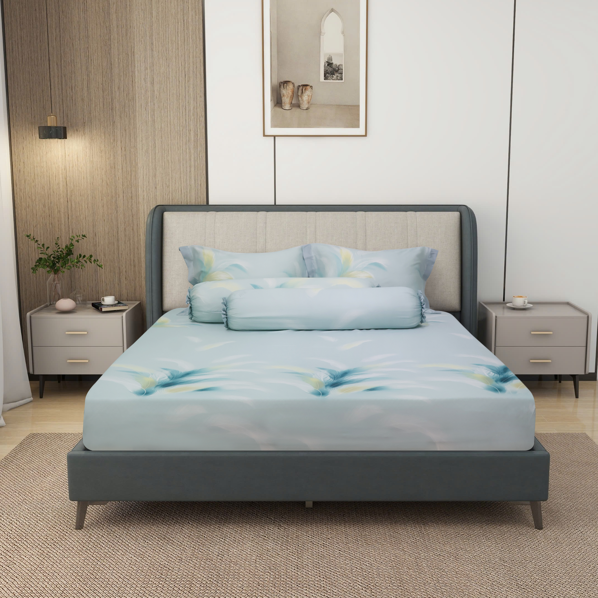 NP8916 - Bộ chăn ga gối Tencel NIN Pristine NP8916