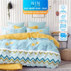 ST200028 - Bộ chăn ga gối cotton nhung STEFANI ST200028