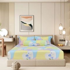 ST200046 - Bộ chăn ga gối cotton nhung STEFANI ST200046