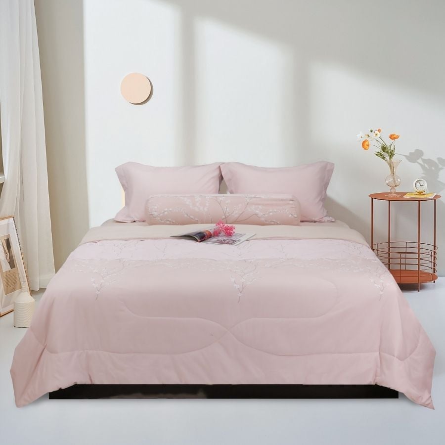 ST200048 - Bộ chăn ga gối Microfiber STEFANI