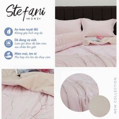 ST200048 - Bộ chăn ga gối cotton nhung STEFANI ST200048