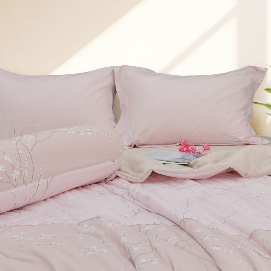 ST200048 - Bộ chăn ga gối Microfiber STEFANI