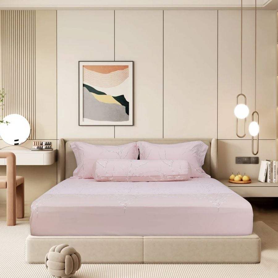 ST200048 - Bộ chăn ga gối Microfiber STEFANI