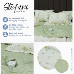 ST200050 - Bộ chăn ga gối cotton nhung STEFANI ST200050